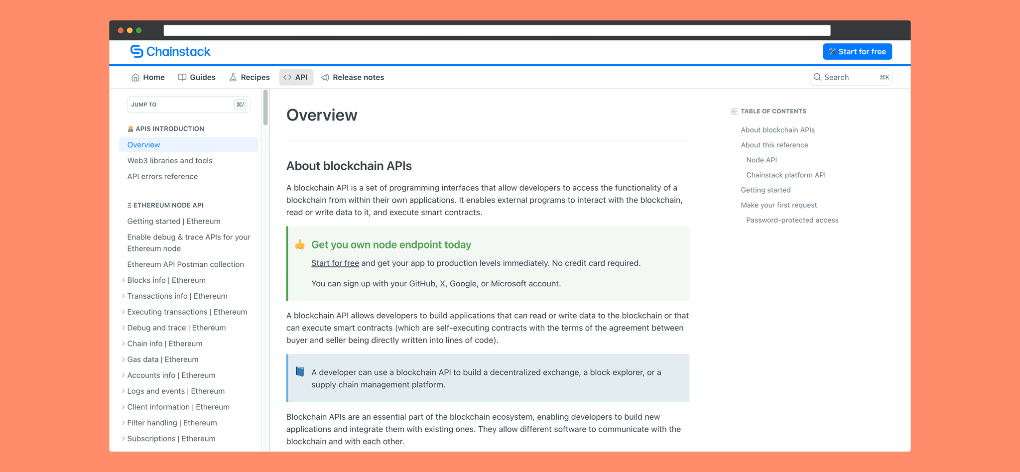 Chainstack docs image